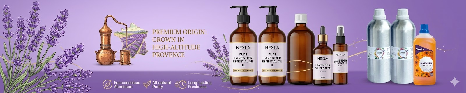 Pure Lavender Essential Oil Steam Distilled Aromatherapy Oil