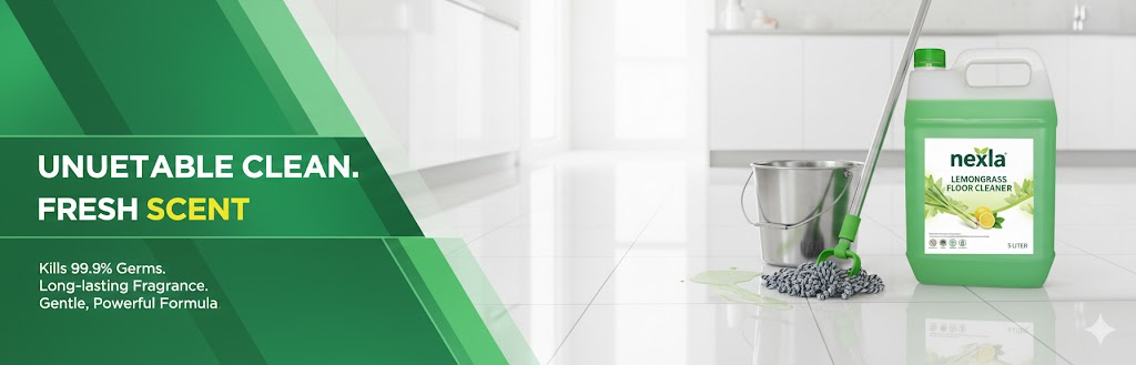 Powerful 5L industrial floor cleaner concentrate designed for commercial, factory, hospital, and warehouse use. High-performance cleaning, fast-drying, and cost-effective dilution formula.